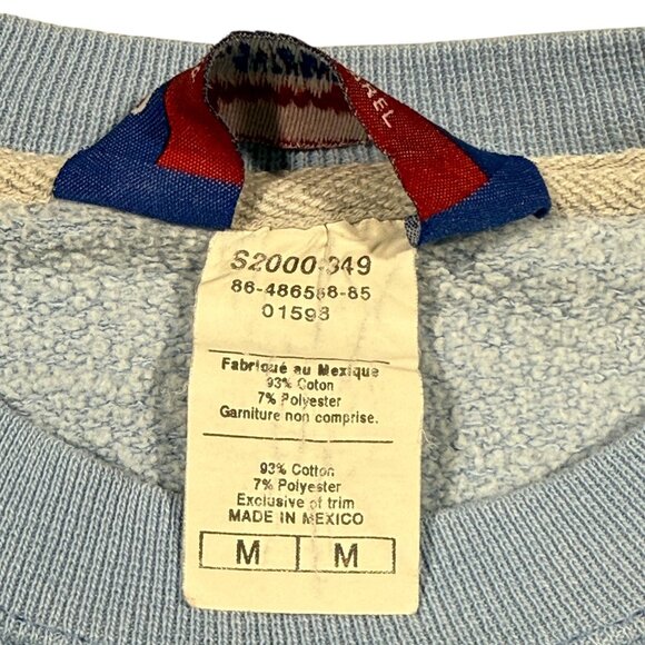 Champion Reverse Weave  Carolina Crewneck Sweatshirt Medium 90s Vintage Blue - Picture 9 of 15